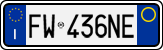 License plate of Italy, Cars (1994 year series)