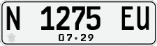 License plate of Indonesia, Regular plates