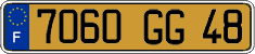 French license plate, FNI