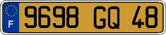 French license plate, FNI