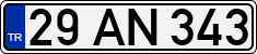 License plate of Turkey, Regular plates