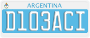 License plate of Argentina, Diplomatic