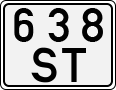License plate of Kyrgyzstan, Organizations (1994)