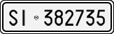 License plate of Italy, Cars (1927 year series)