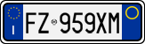 License plate of Italy, Cars (1994 year series)