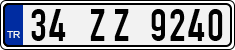 License plate of Turkey, Regular plates