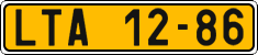 License plate of the Czech Republic, Commercial vehicles (1960)