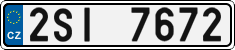 License plate of the Czech Republic, Cars (2001)