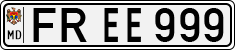 License plate of Moldova, Cars (1992)