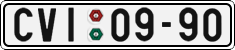 License plate of the Czech Republic, Cars (1960)