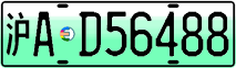 License plate of China, Electric vehicles