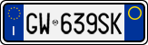 License plate of Italy, Cars (1994 year series)