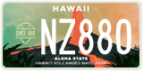Hawaii, Specialty plates (AB123)