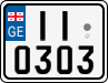 License plate of Georgia, Motorcycles (2014)
