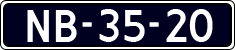 License plate of the Netherlands, Commercial Vehicles (1951-1994 system)