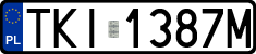 License plates of Poland, Regular car plates