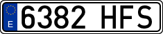 License plates of Spain, Ordinary (2000)