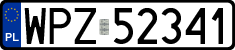 License plates of Poland, Regular car plates