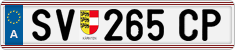 License plate of Austria, Regular plates