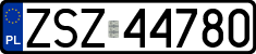 License plates of Poland, Regular car plates