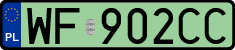 License plates of Poland, Electric vehicles
