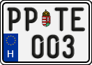 license plates of Hungary, Regular plates (2022)