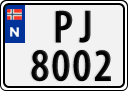 License plate of Norway, Trailers, motorcycles, special vehicles