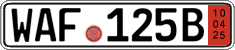 German license plate, Export transit plates