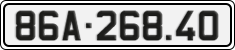 License plate of Vietnam, Cars