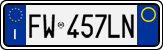 License plate of Italy, Cars (1994 year series)