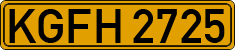 License plate of Kyrgyzstan, Foreign citizens and enterprises (1994)