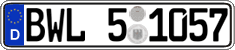 German license plate, Regional authorities