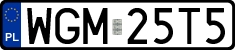 License plates of Poland, Regular car plates