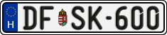 license plates of Hungary, Regular plates (2022)