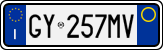 License plate of Italy, Cars (1994 year series)