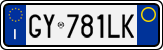 License plate of Italy, Cars (1994 year series)