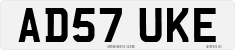 License plate of the United Kingdom, 2001 year system