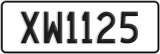 License plate of New Zealand, AB1(234)