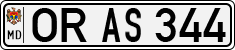 License plate of Moldova, Cars (1992)