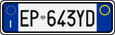License plate of Italy, Cars (1994 year series)