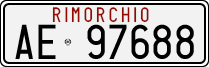 License plate of Italy, Trailers (1994 year series)