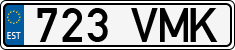 License plate of Estonia, Regular car plates