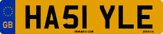 License plate of the United Kingdom, 2001 year system