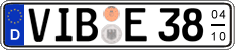 German license plate, Seasonal plates