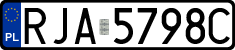 License plates of Poland, Regular car plates