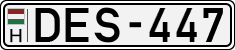 license plates of Hungary, Cars (1990)