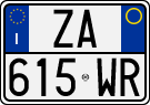 License plate of Italy, Cars (1994 year series)