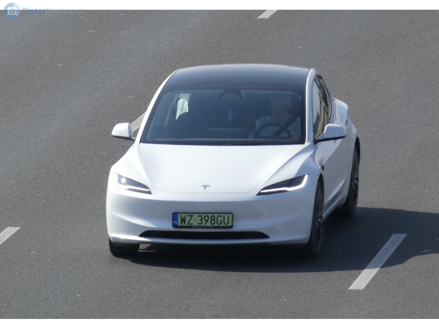 WZ 398GU, Tesla Model 3 1st gen (5YJ3), facelift, 2023–