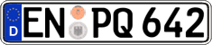German license plate, Regular plates