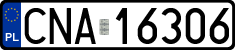 License plates of Poland, Regular car plates